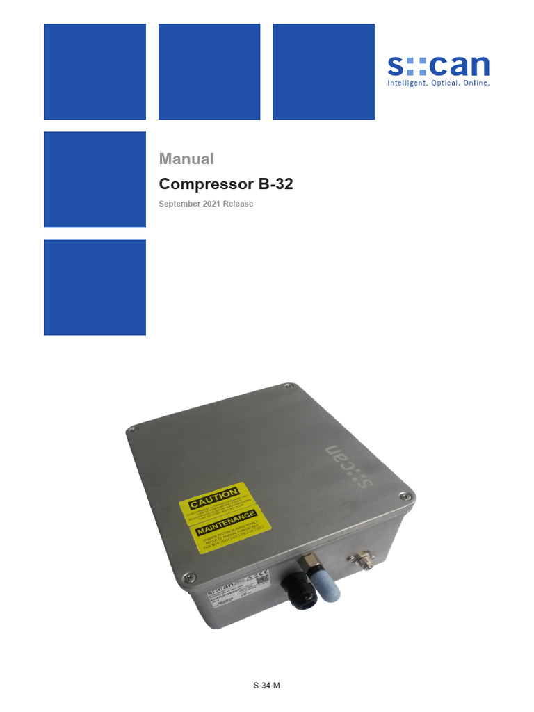 Manual en Compressor b-32 20210915 | PDF | Power Supply | Valve