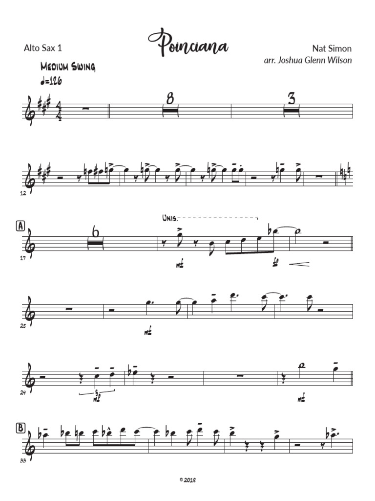 Poinciana - Alto Sax 1 | PDF