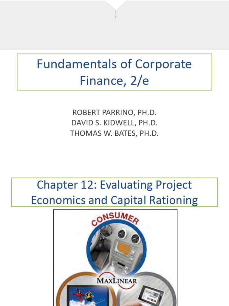 ch12 Revised | PDF | Net Present Value | Investing