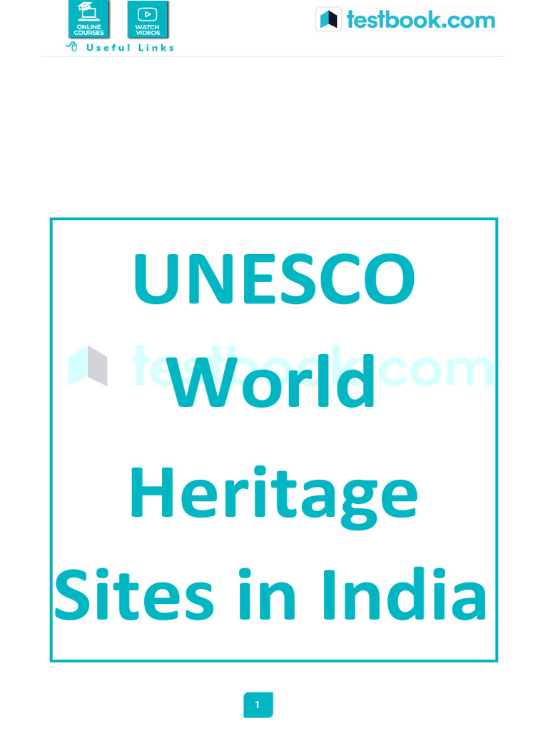 Unesco World Heritage Sites in India E89c0707 | PDF