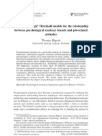 Rigotti 2009 Relationship Between Psychological Contract Breach and Job-Related Attitudes