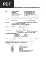 Guidelines To Prepare B.Tech Mini Project Documentation