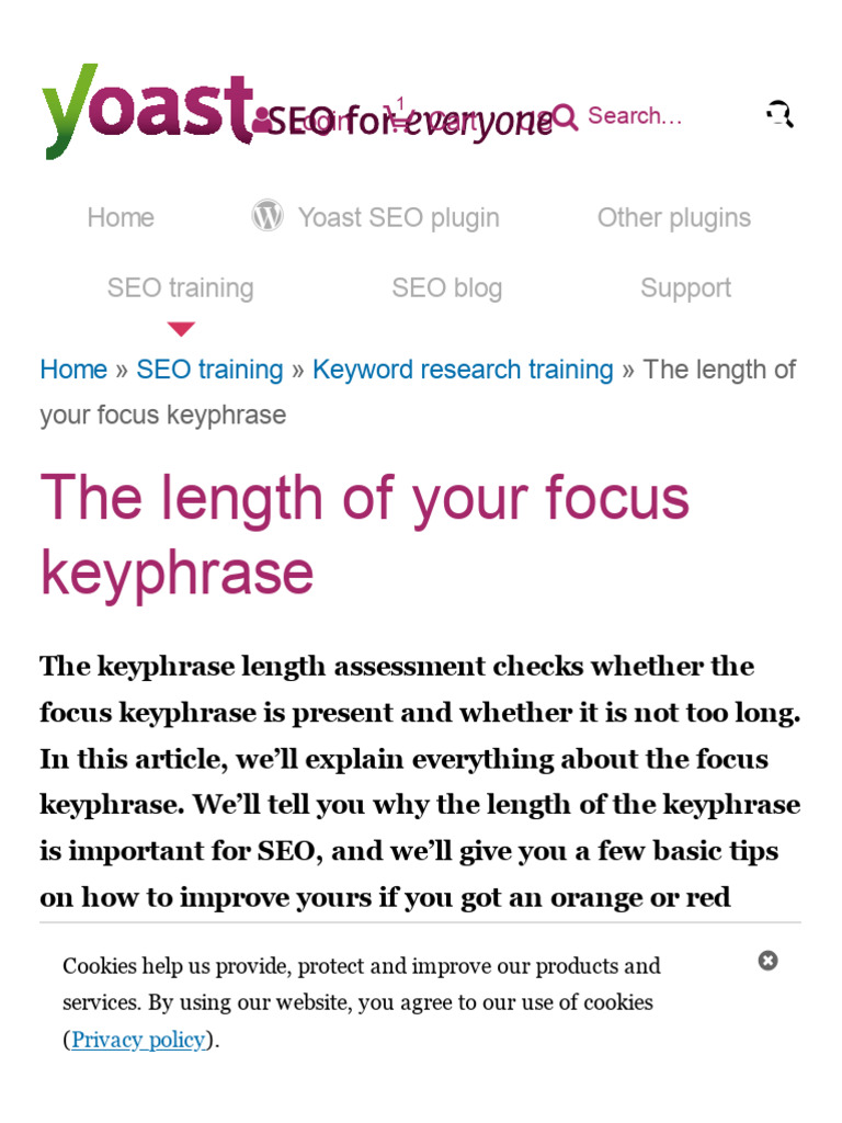 Curated visual reference: Fresh Look at Understanding Focus Keyphrase Length Pdf