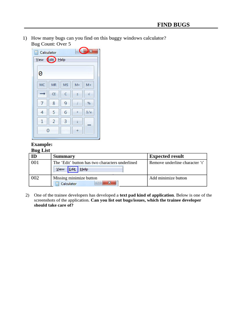 Finding Bugs in Software Applications | PDF