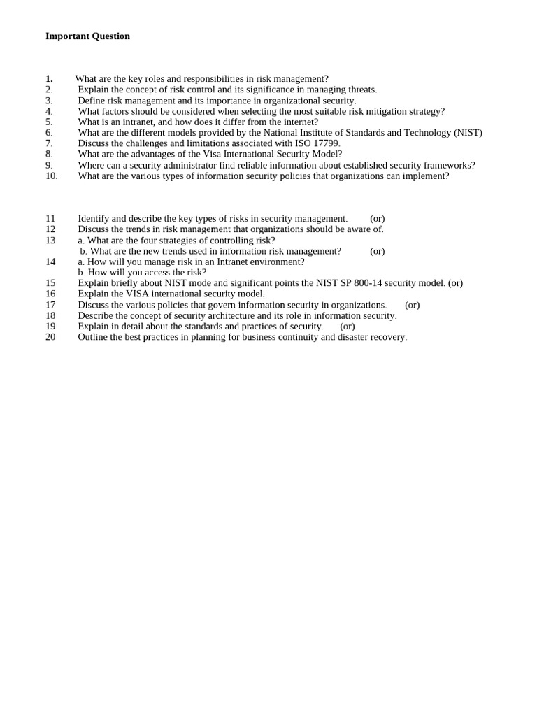IS CIA 2stud | PDF | Information Security | Risk Management