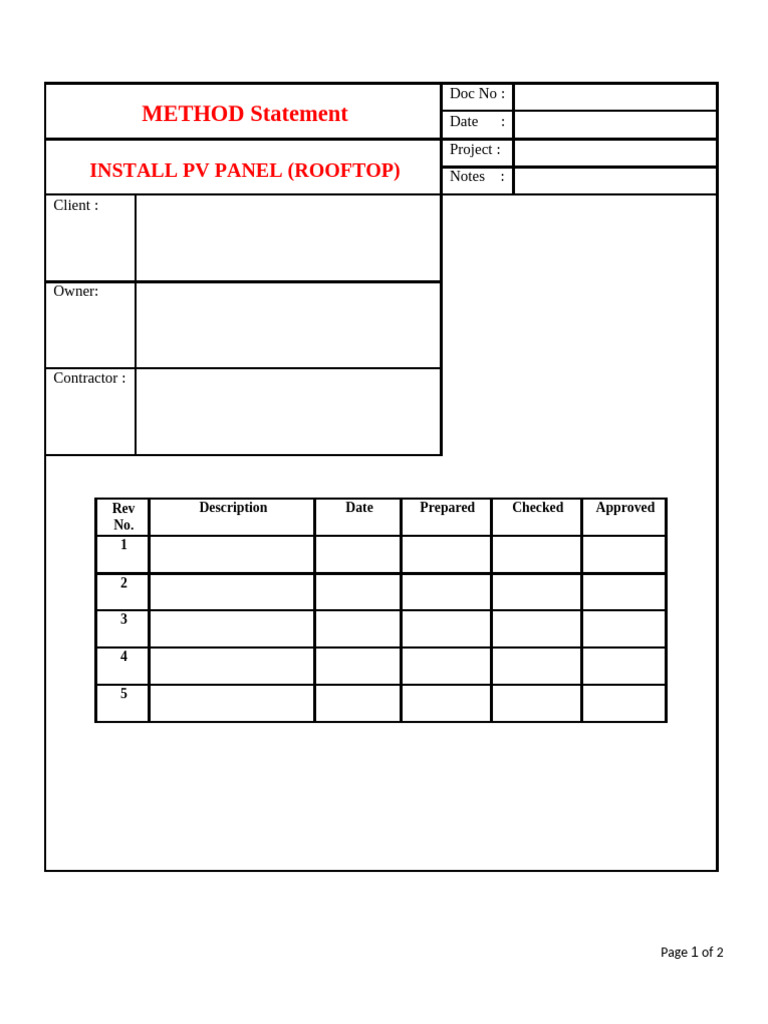 Panduan Instalasi Panel PV Atap | PDF