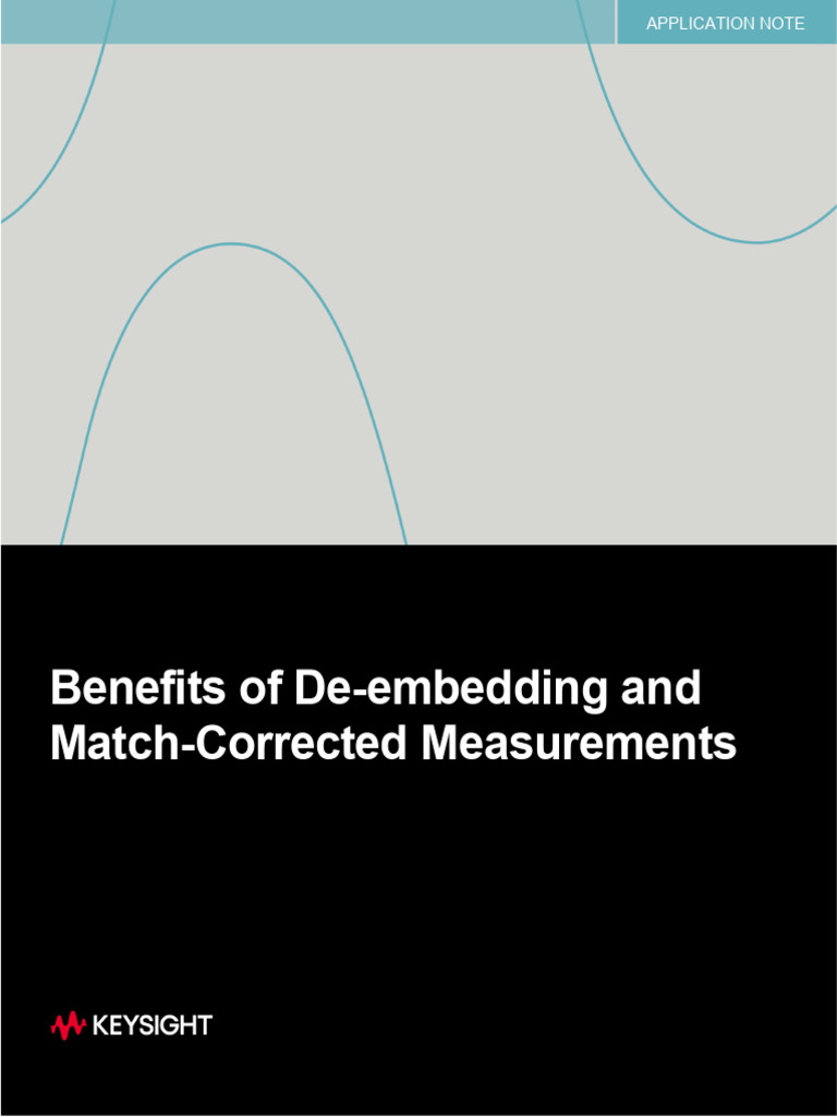 De-embedding for Accurate Wireless Measurements | PDF | Electronic ...