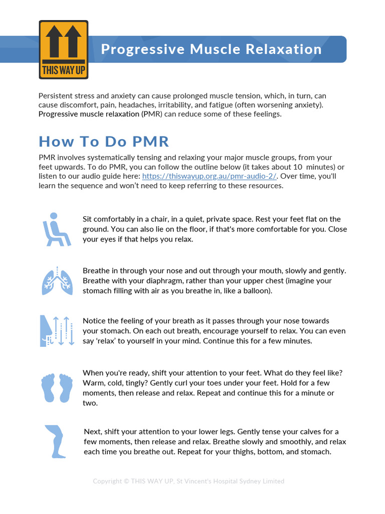 Quick Guide to Progressive Muscle Relaxation | PDF
