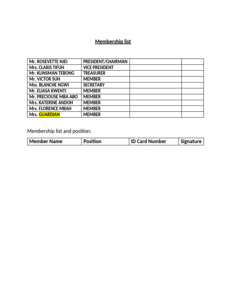 Membership and Meeting Minutes for CIG | PDF | Strategic Planning ...