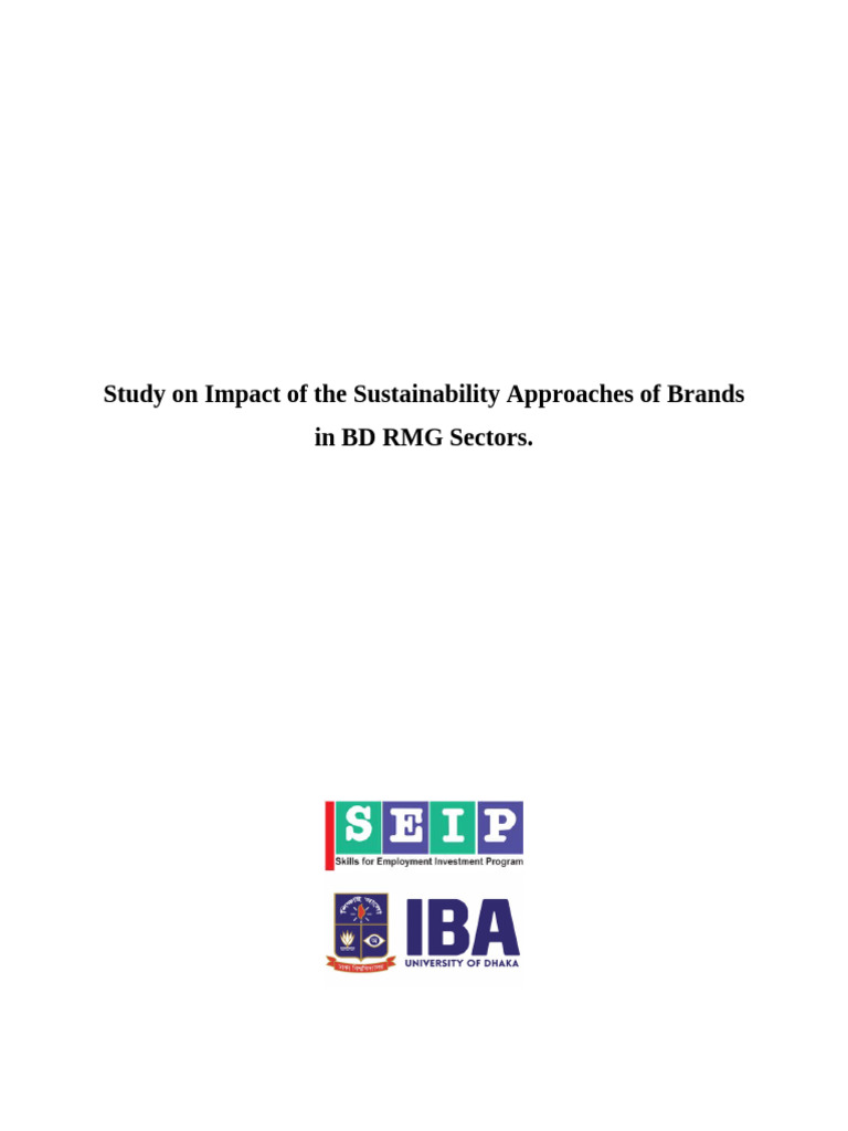 Study On Impact of The Sustainability Approaches of Next To BD RMG ...