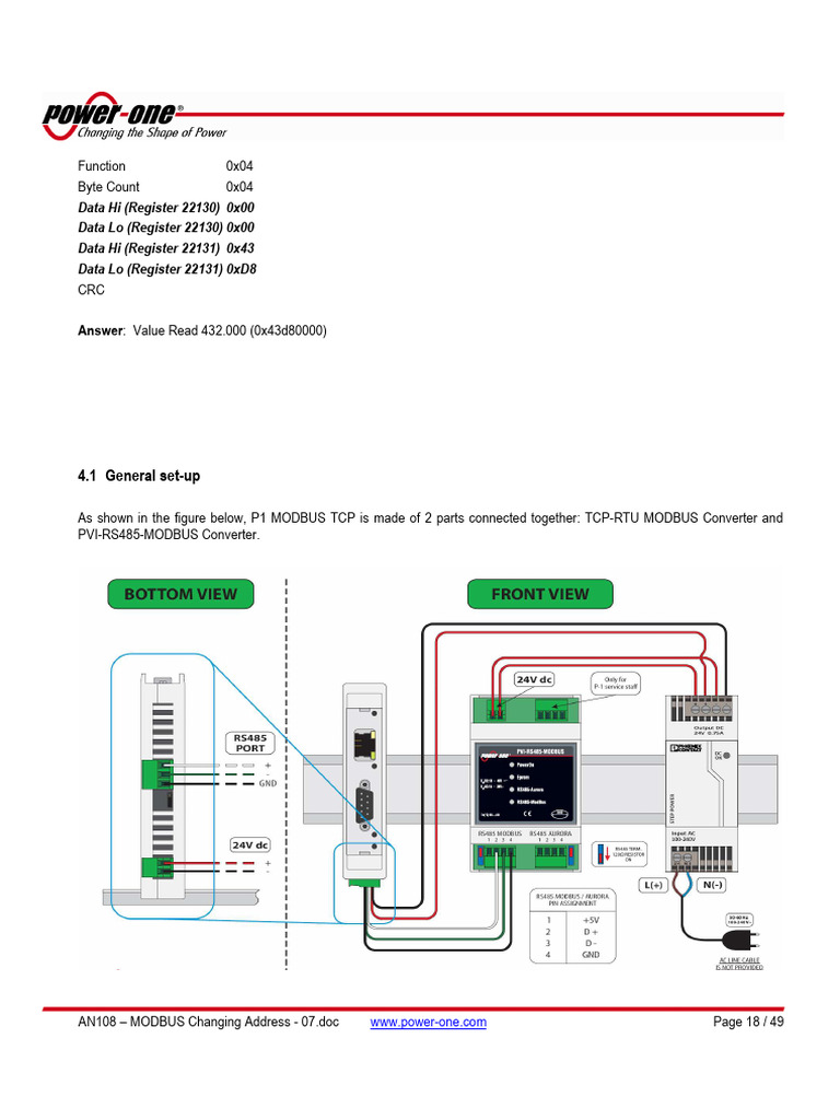 All.1 - PVI-RS485-MODBUS TCP | PDF