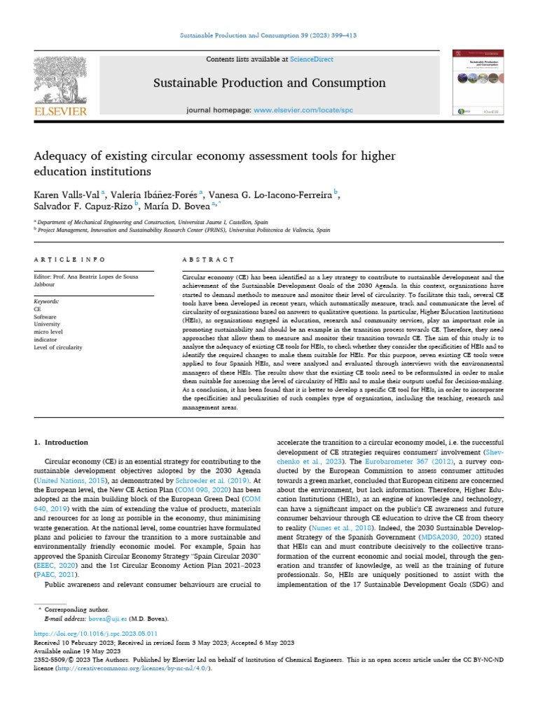 Sustainable Production and Consumption | PDF | Supply Chain ...