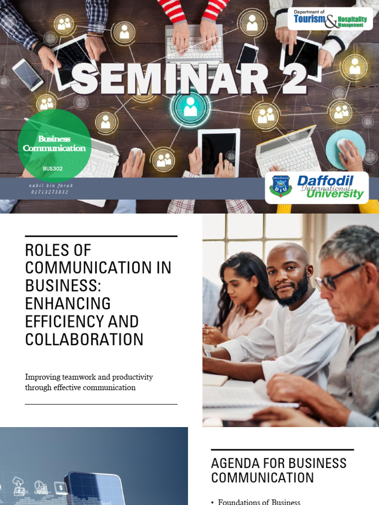 Seminar 2 (Roles of Communication) | PDF | Communication | Collaboration