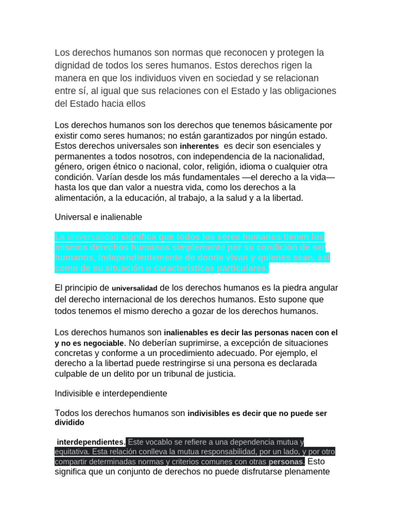 Derechos Humanos y Fundamentales en Colombia | PDF | Debido al proceso ...