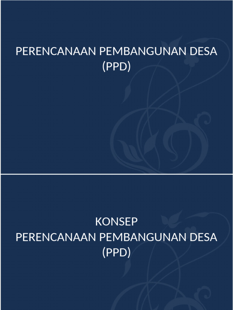 Konsep PPD | PDF