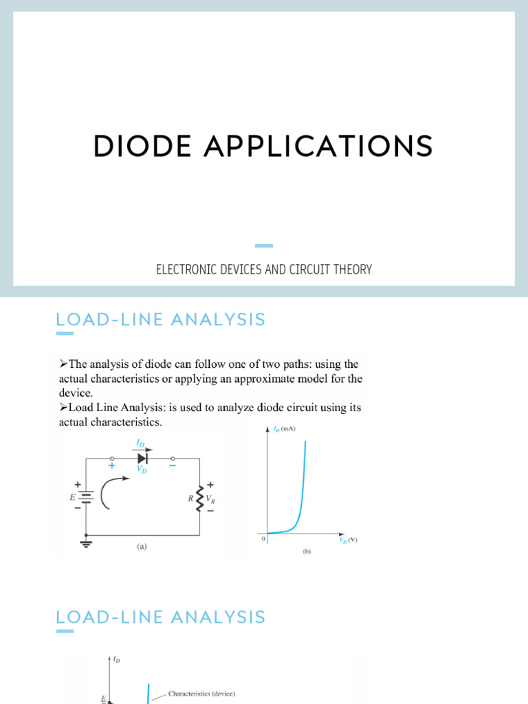 diode-applications-and-load-line-analysis-pdf