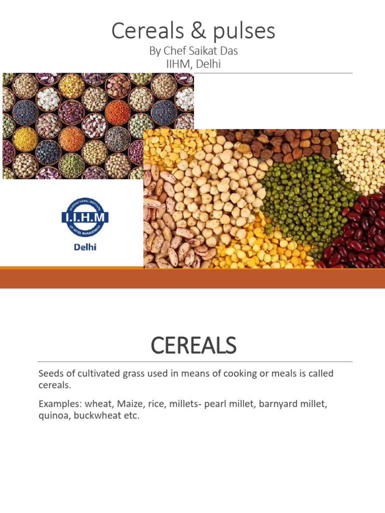 Overview of Cereals and Pulses | PDF | Cereals | Legume