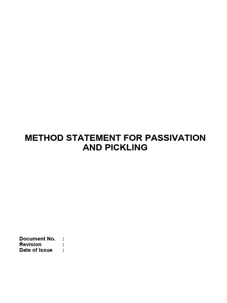 Stainless Steel Pickling & Passivation Guide | PDF | Stainless Steel ...