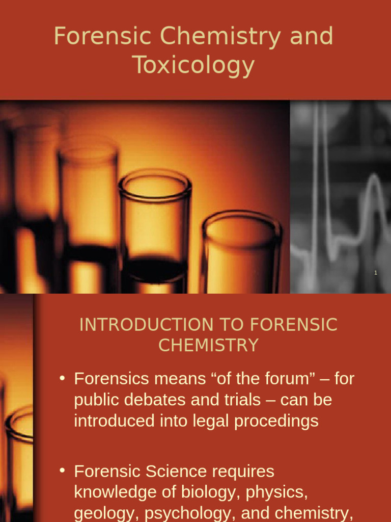 Forensic Chemistry & Toxicology Overview | PDF | Cannabis (Drug ...
