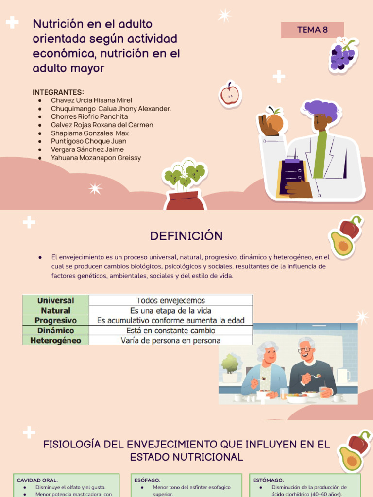 Nutrición en Adultos Mayores: Guía Esencial | PDF | Nutrición | Dieta y ...