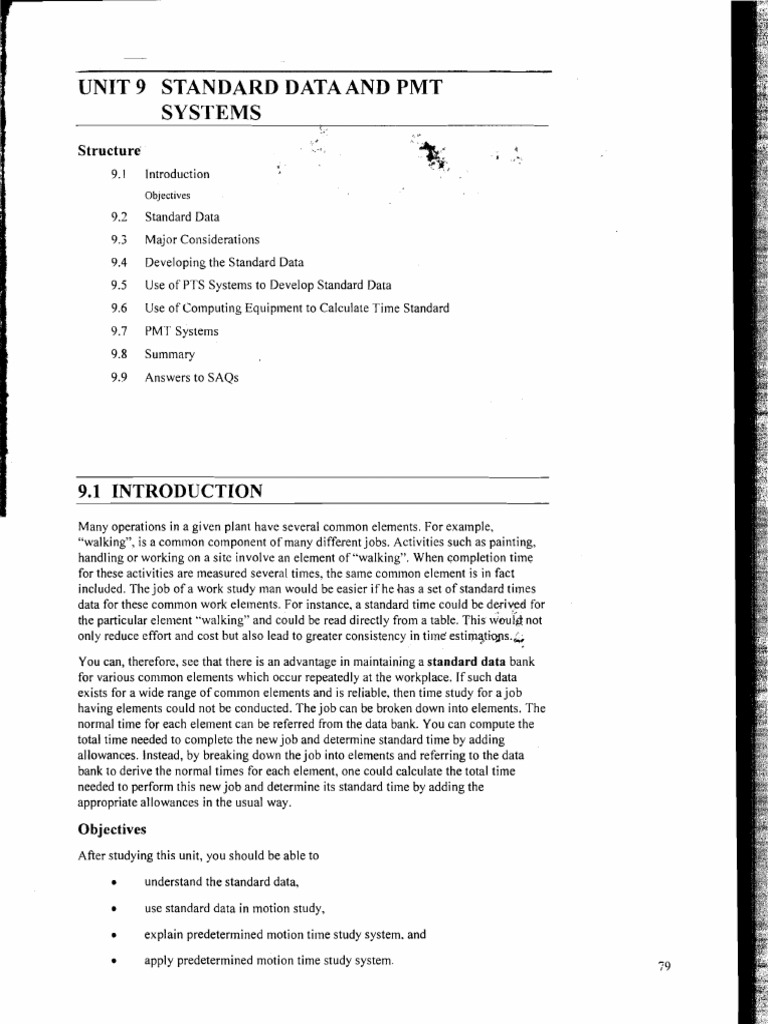 Standard Data and PMT Systems Overview | PDF | Mechanical Engineering