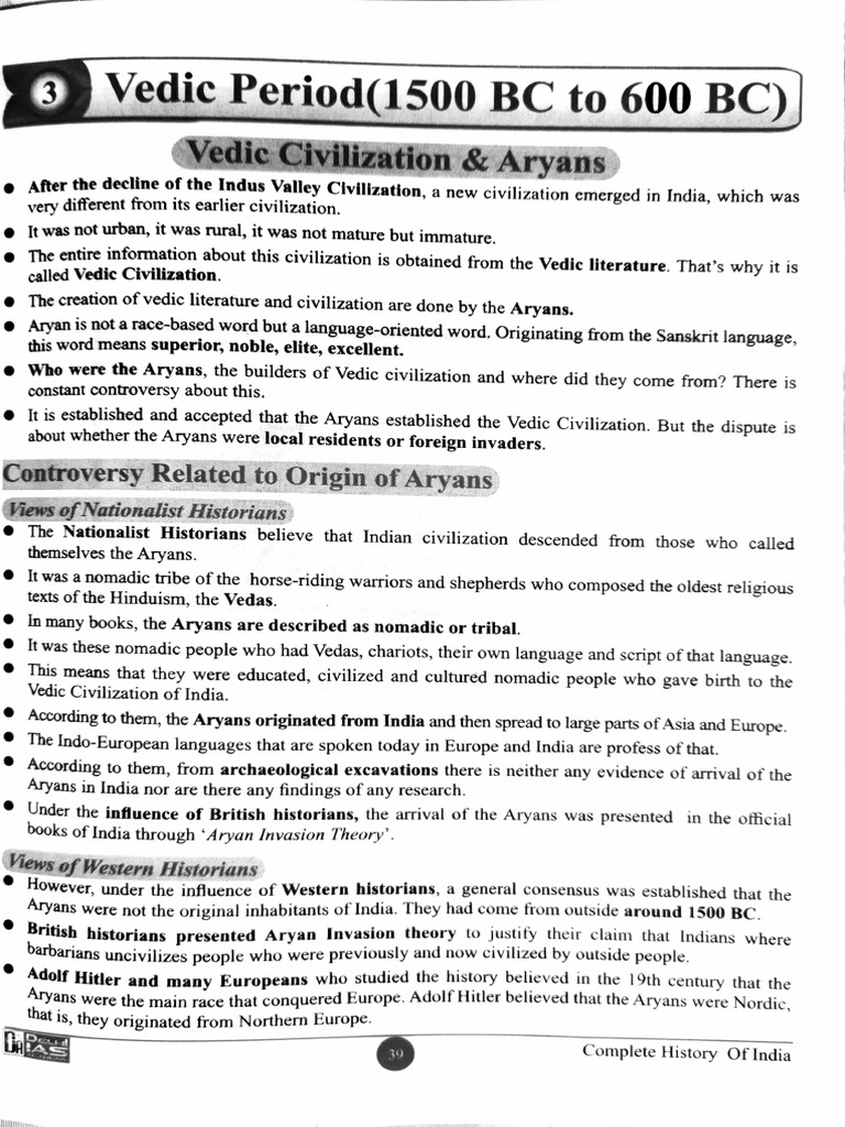 Vedic Civilization and Aryan Origins | PDF | Vedas | Upanishads
