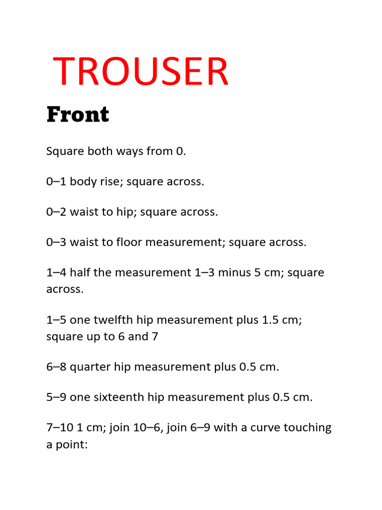 Trouser: Front | PDF