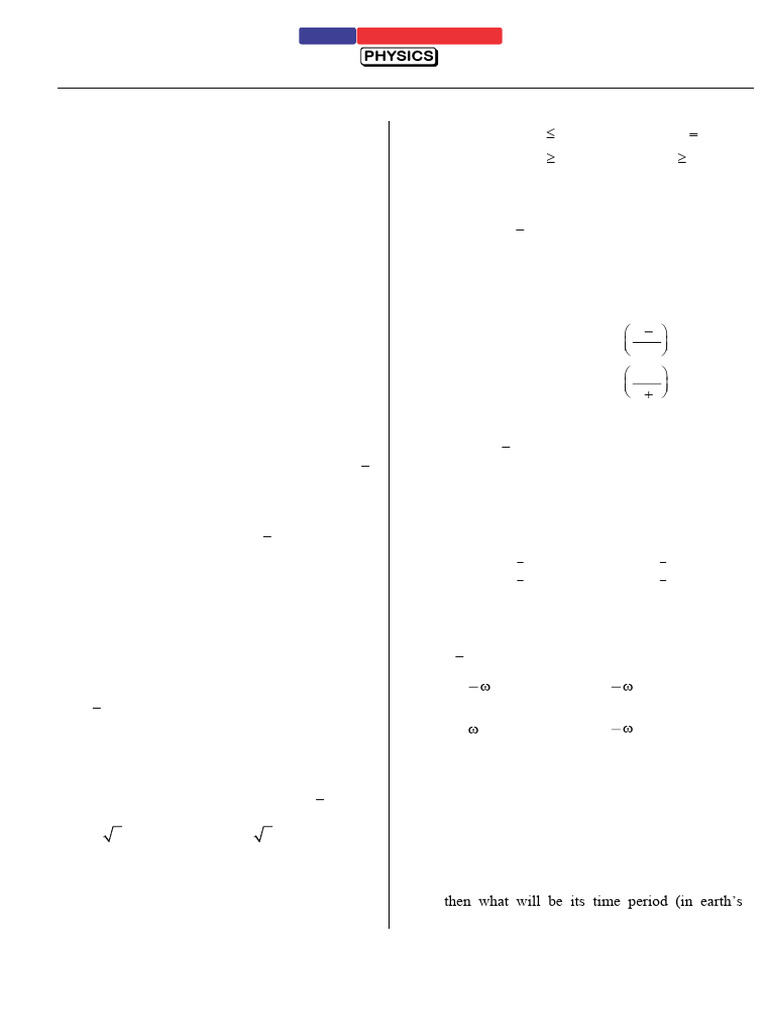 XI-Physics Chapter Test-9-Gravitation | PDF | Orbit | Gravity