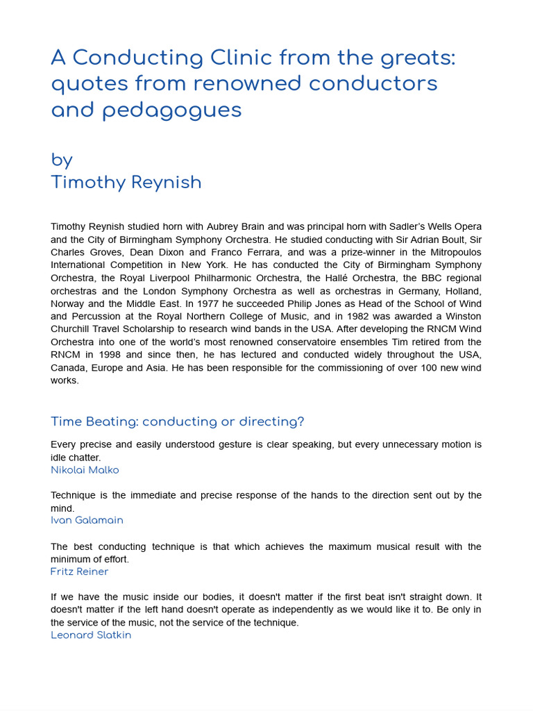Conducting Insights from Renowned Experts | PDF