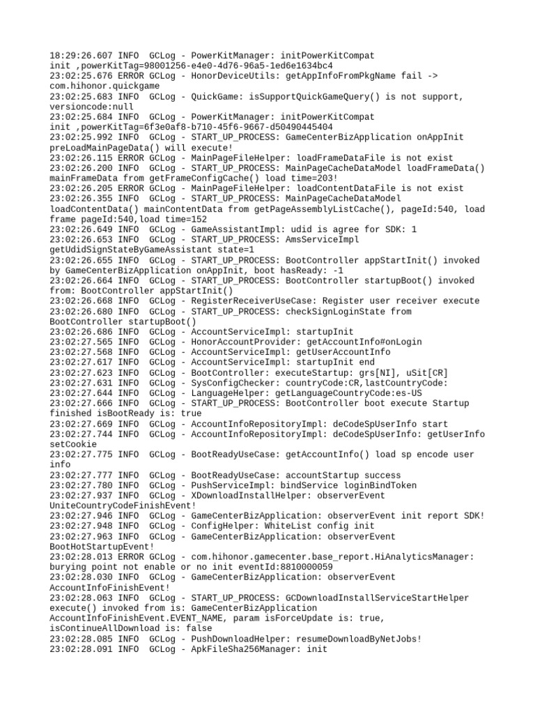 GameCenter Initialization Log Analysis | PDF | Internet | Internet ...