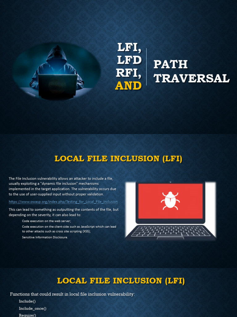 Understanding LFI and Path Traversal | PDF | Computing | Software