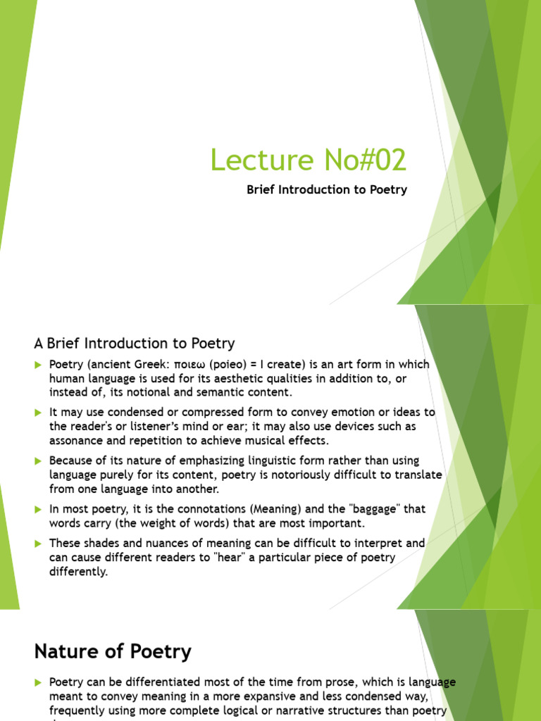 Introduction to Poetry Concepts | PDF | Poetry | Metaphor