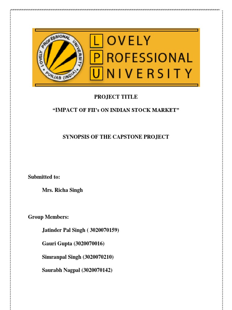 Finance project topics for bba image