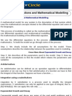 Differential Equations and Mathematical Modelling