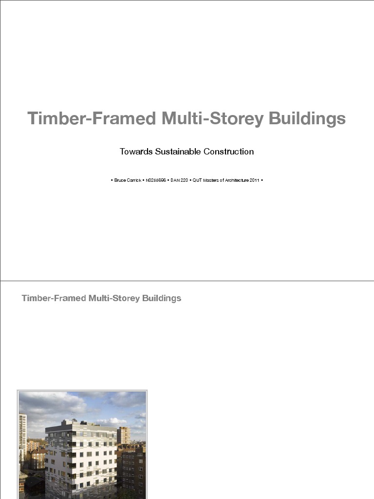 Timber-Framed Multi-Storey Buildings | PDF | Natural Environment | Nature