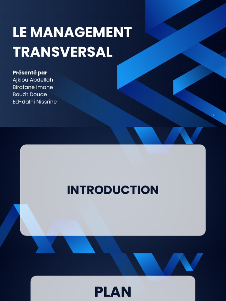 Management Transversal : Outils et Enjeux | PDF | Gestion de projet ...