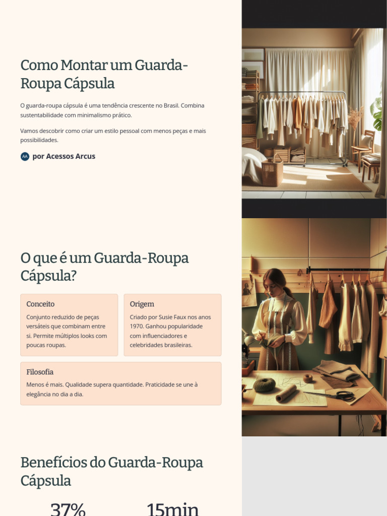 Como Criar um Guarda-Roupa Cápsula | PDF | Roupas