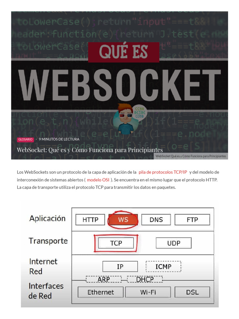 WebSockets: Definición y Funcionamiento | PDF | Arquitectura de ...