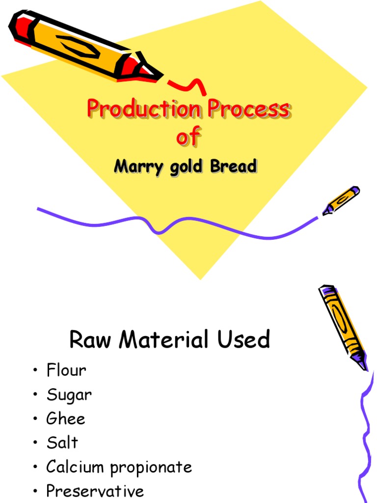 Production Process Of: Marry Gold Bread | PDF