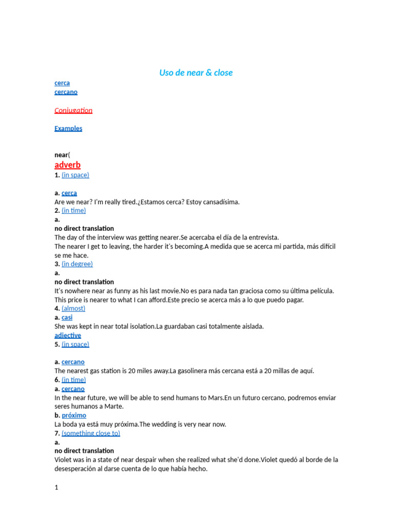 Uso de Near | PDF