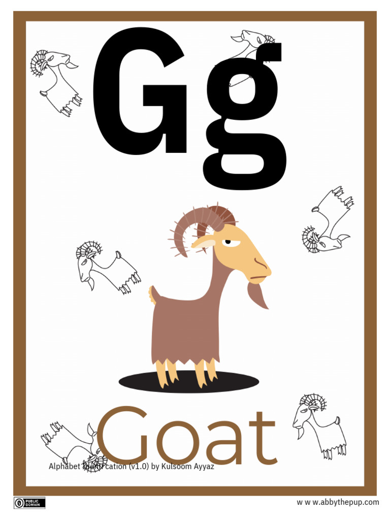 Goat Alphabet Identification Guide | PDF