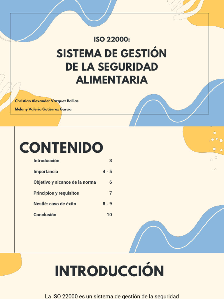 ISO 22000: Gestión de Inocuidad Alimentaria | PDF | Análisis de Riesgo ...