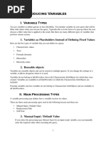 BEx Query Designer: Variable Types Explained | PDF | Variable ...