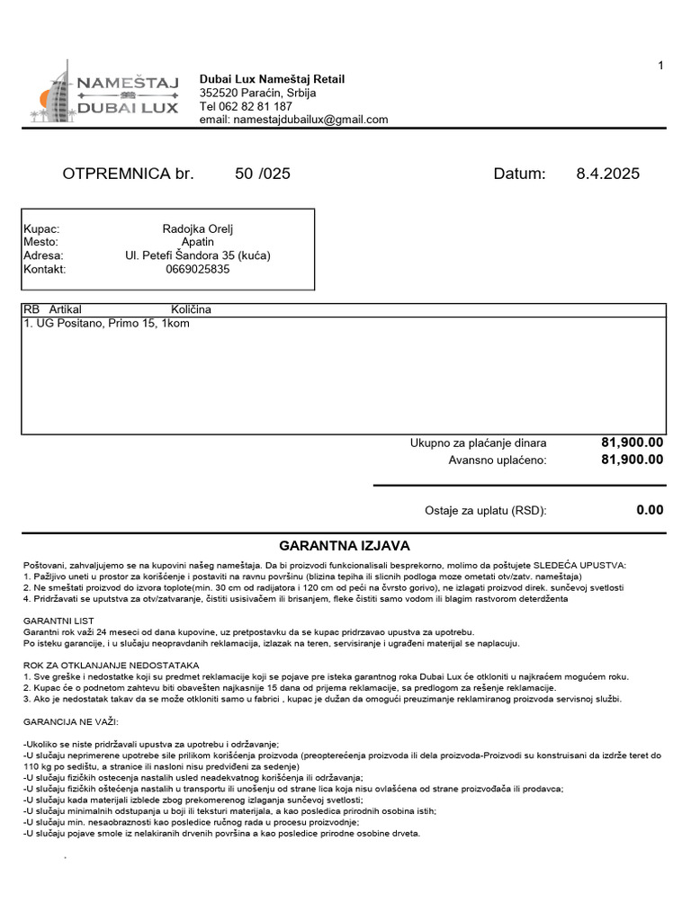 Rada Orelj Garant | PDF