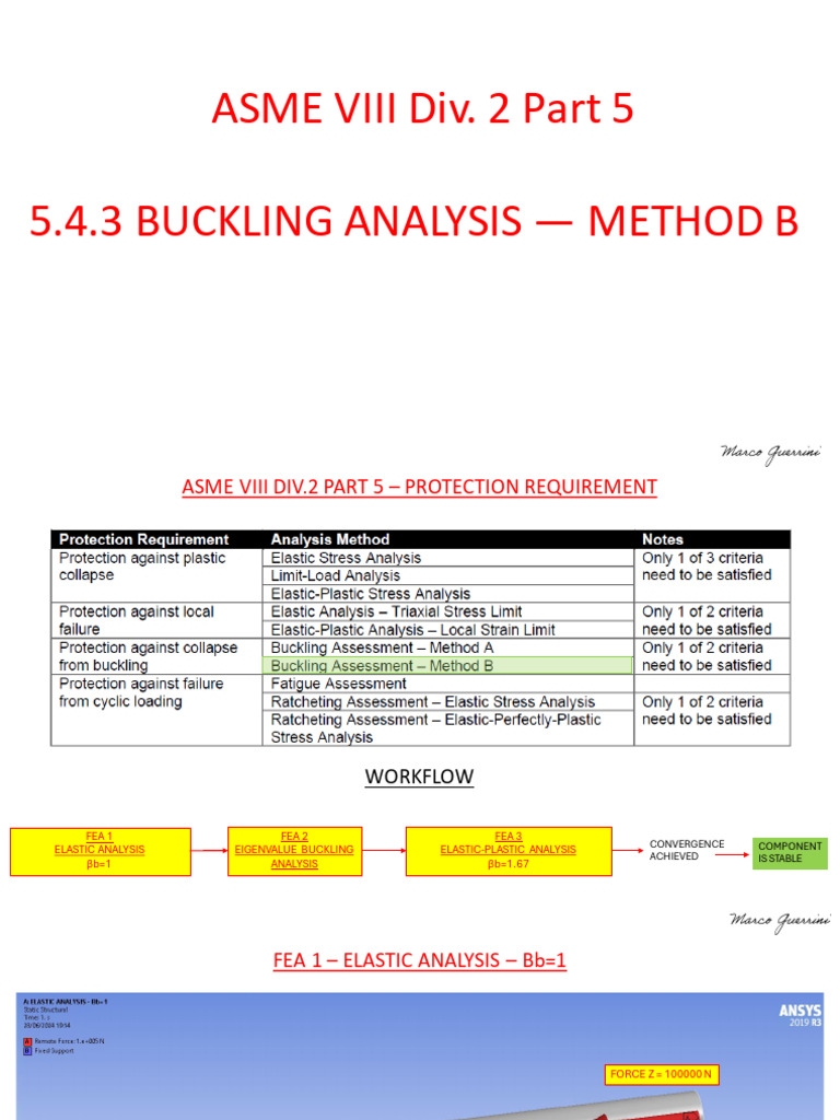 Buckling Analysis Methods in ASME VIII | PDF