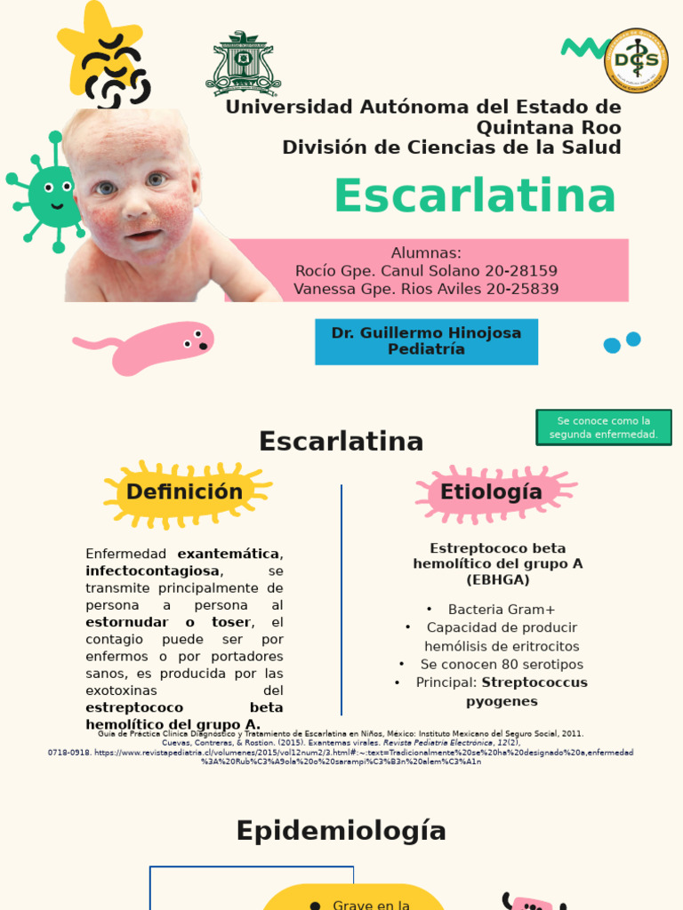 Escarlatina: Diagnóstico y Tratamiento Infantil | PDF | Medicina ...