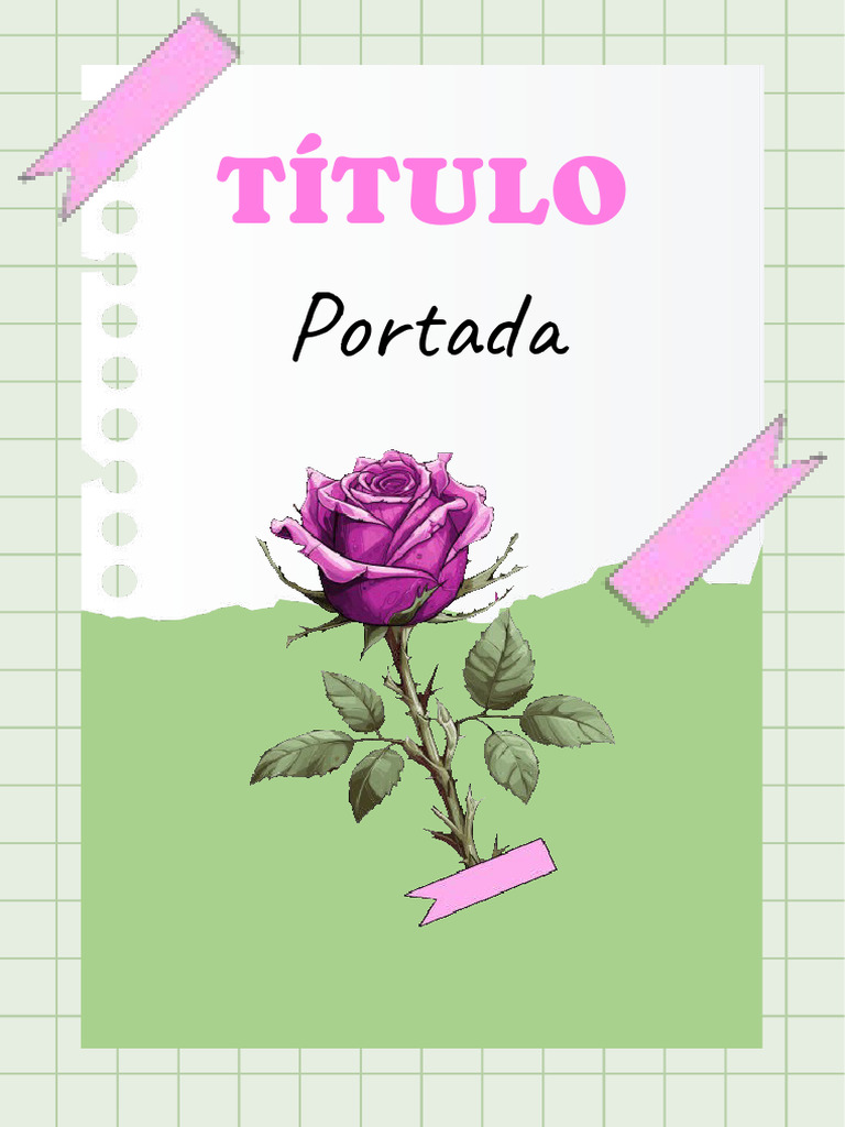 Portada Aesthetic Word Rosa | PDF
