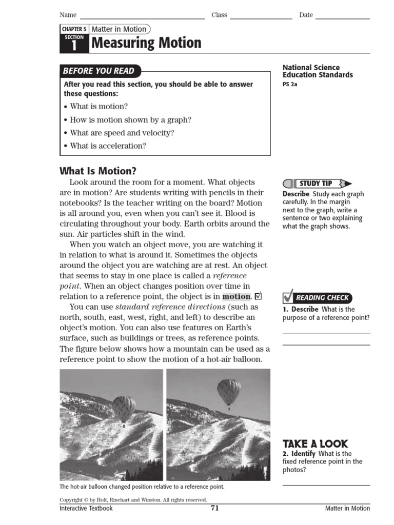 Understanding Motion: Speed, Velocity, Acceleration | PDF ...