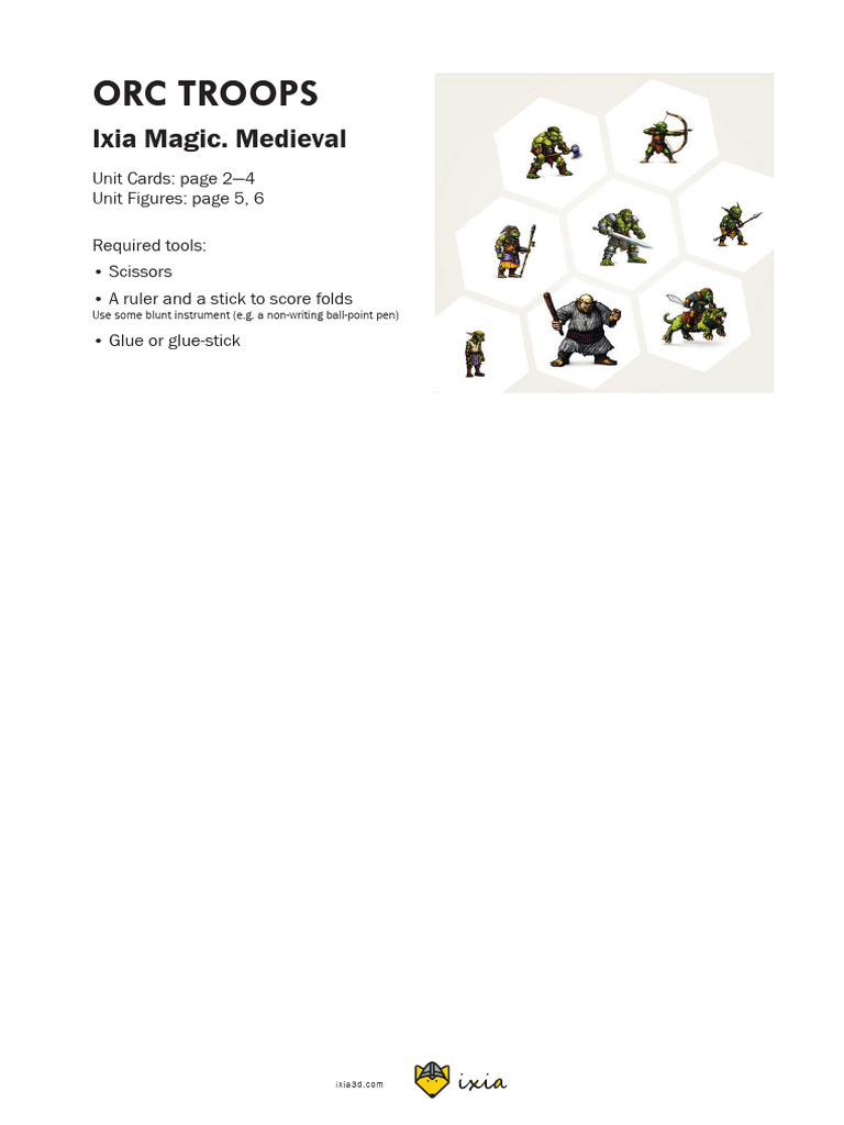 Orc Troops - A4 Paper Size | PDF | Fictional Humanoids | Fantasy Creatures
