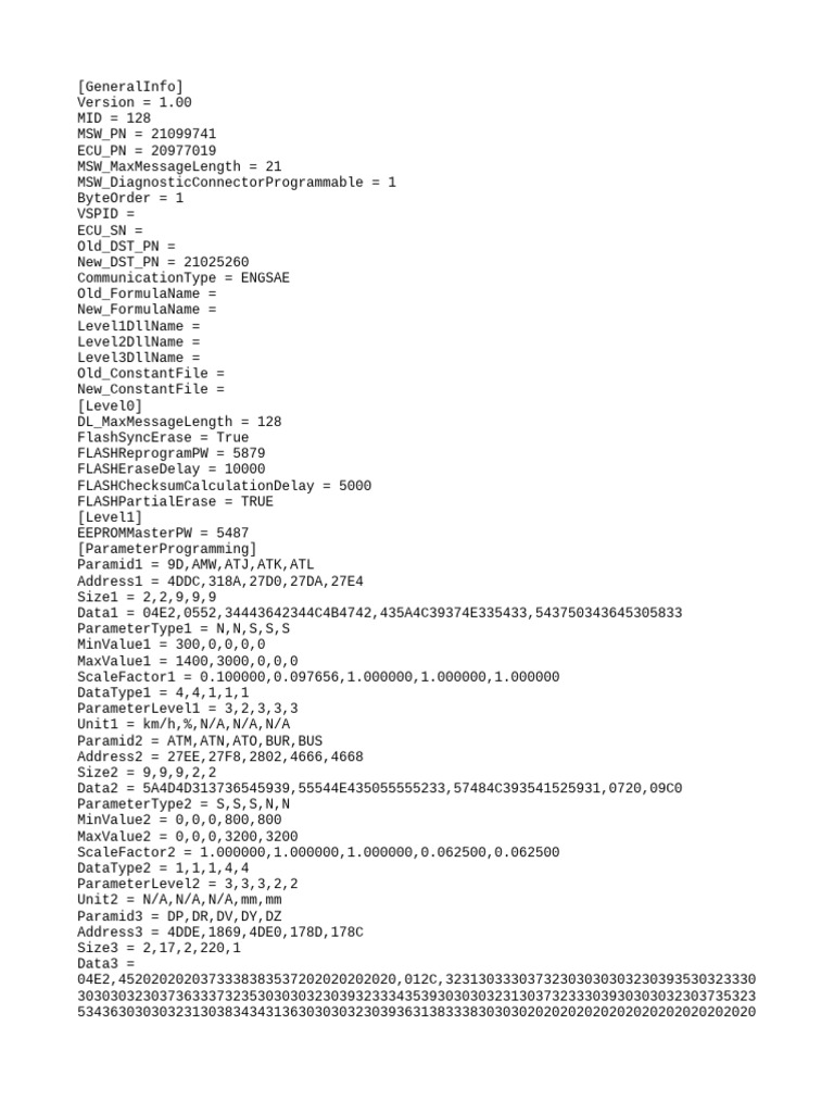 ECU Parameter Programming Guide | PDF